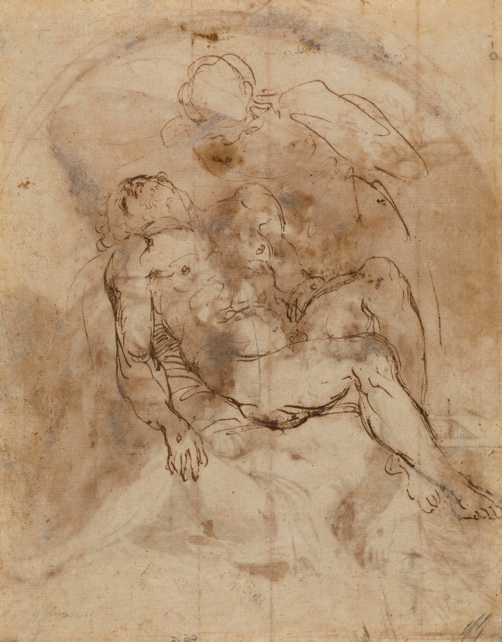 Carracci - v Pieta, RCIN 902169 od Annibale Carracci
