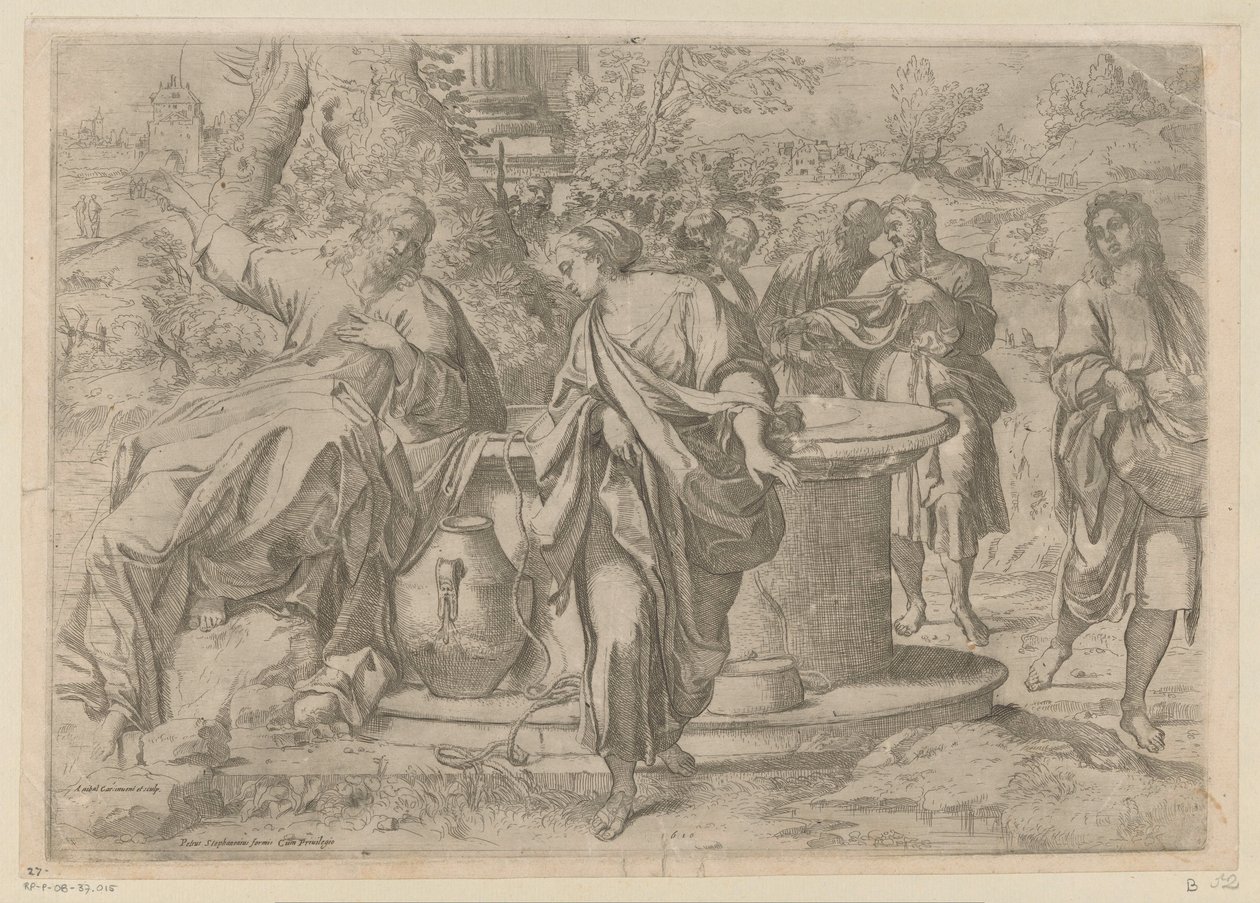Kristus a Samaritánka od Annibale Carracci