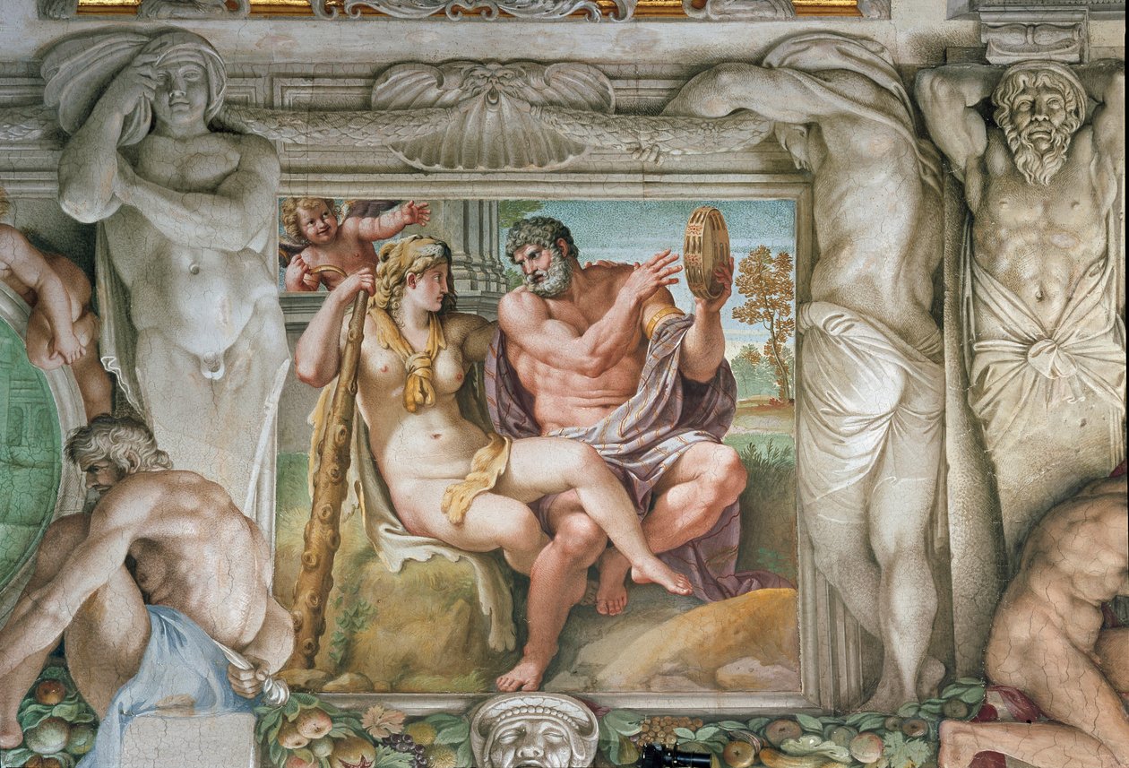 Herakles a Iole (Freska od Annibale Carracci