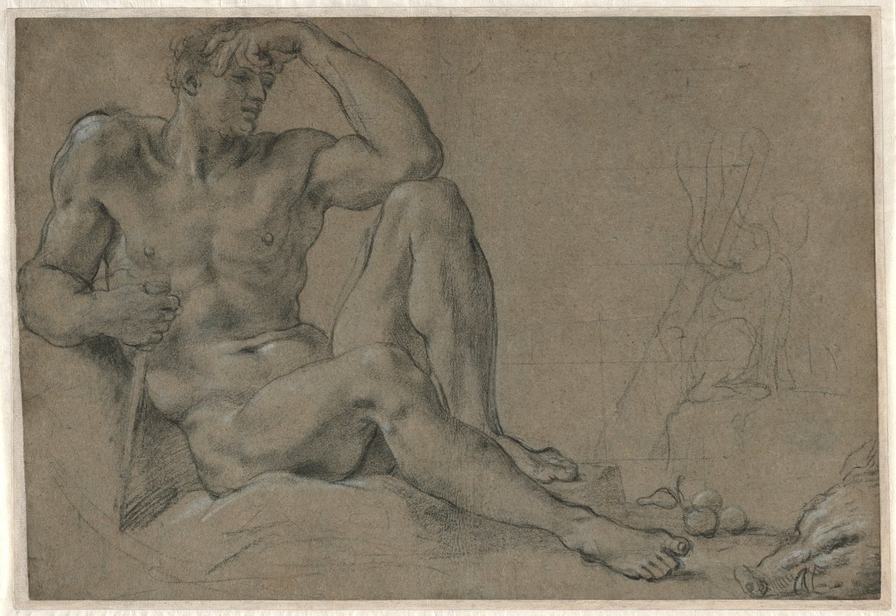 Hercules odpočívá (recto) od Annibale Carracci