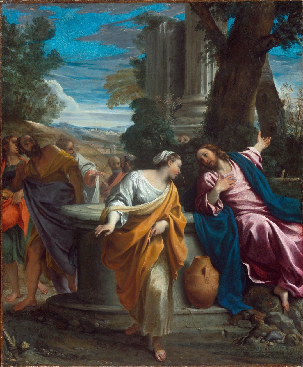 Kristus a Samaritán od Annibale Carracci