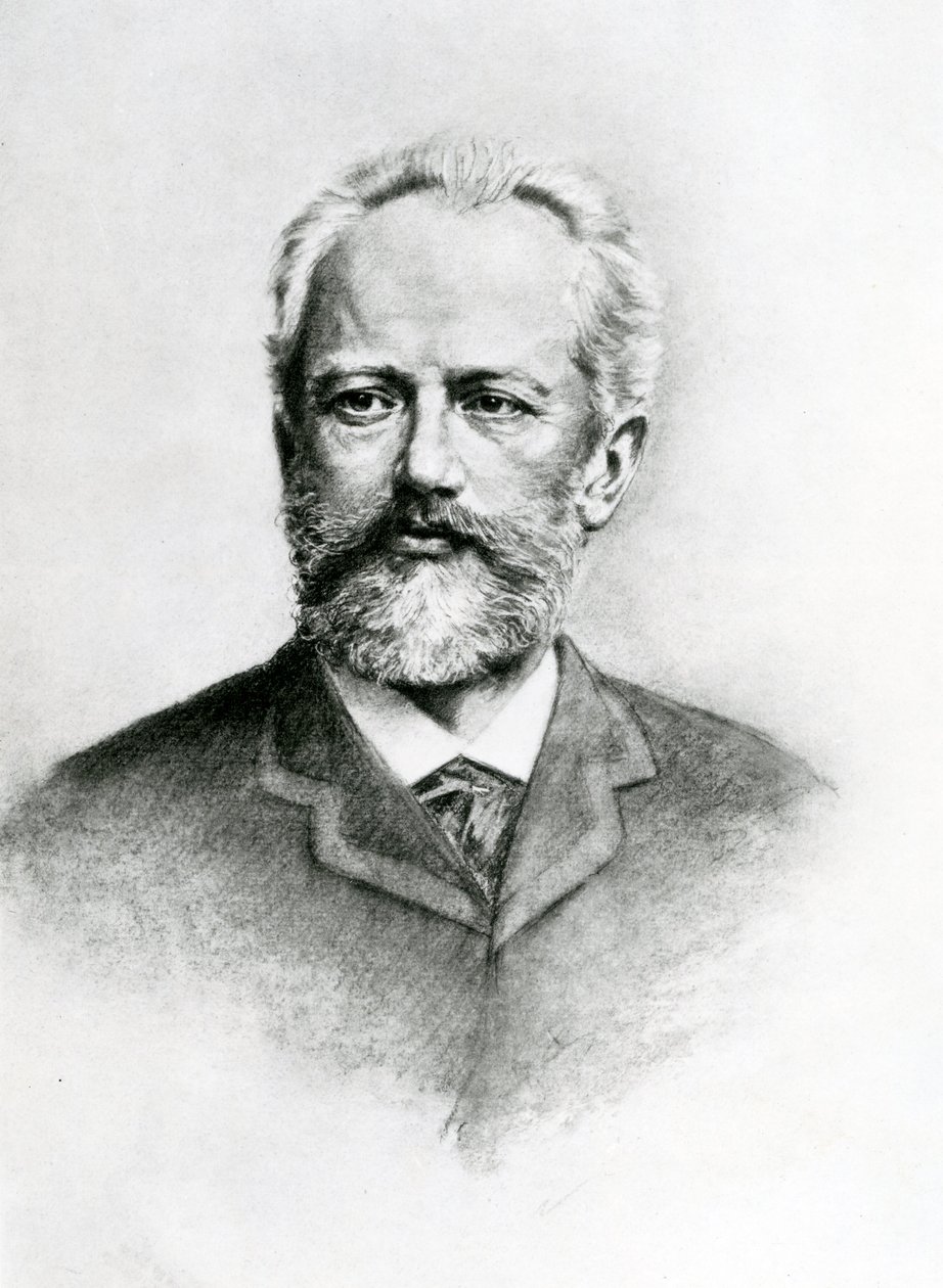 Piotr Iljič Čajkovskij (1840-93) (litografie) od Unbekannt Unbekannt