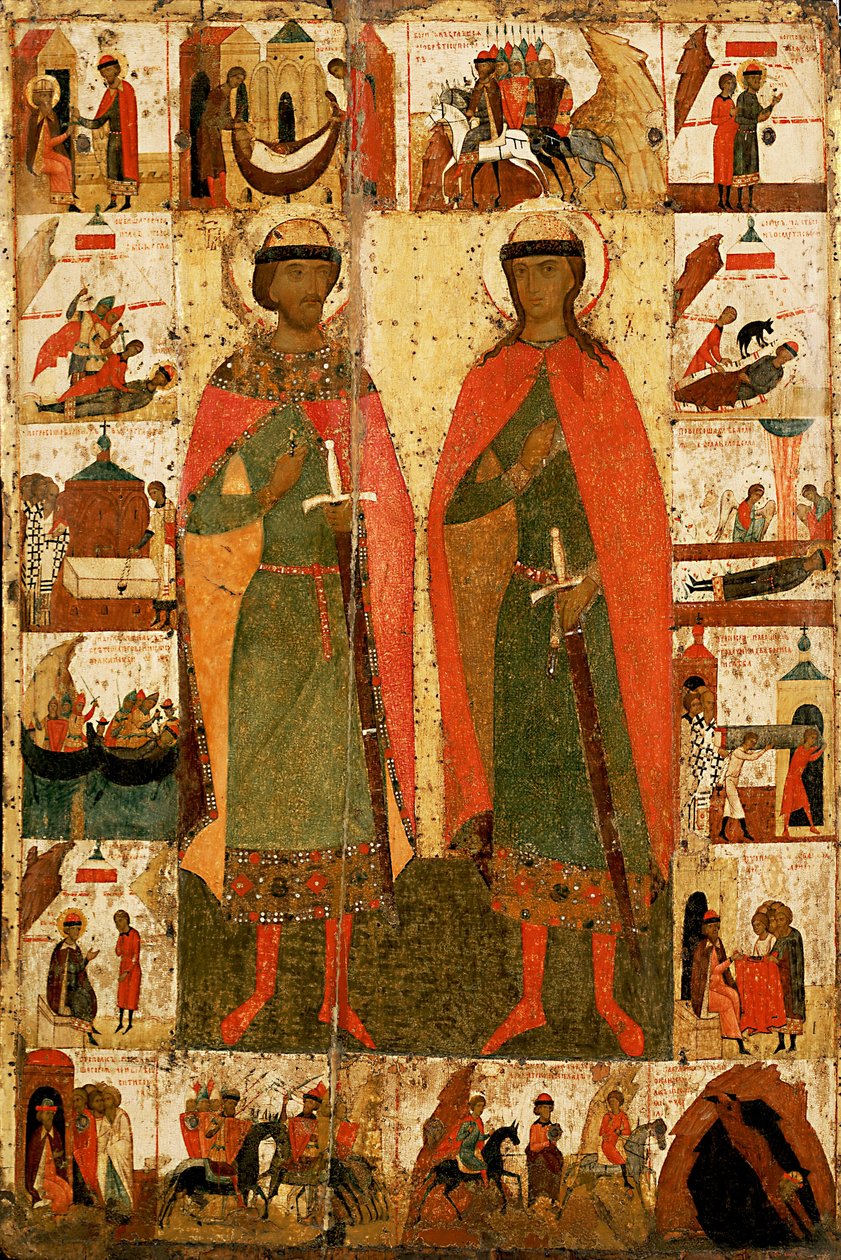 Neznámý malíř ikon, druhá polovina 14. století od Anonymous Russian icon painter