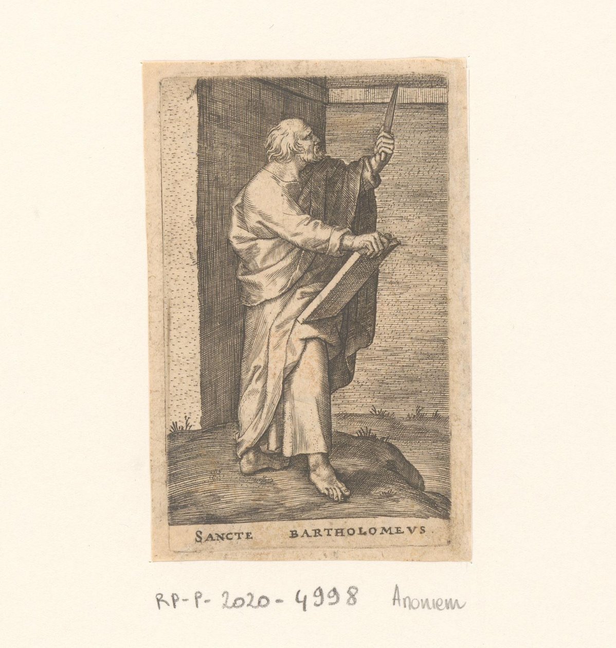 Apoštol Bartoloměj Sancte Bartholomew (název na objektu) Apoštolové (název série) od Anonymous