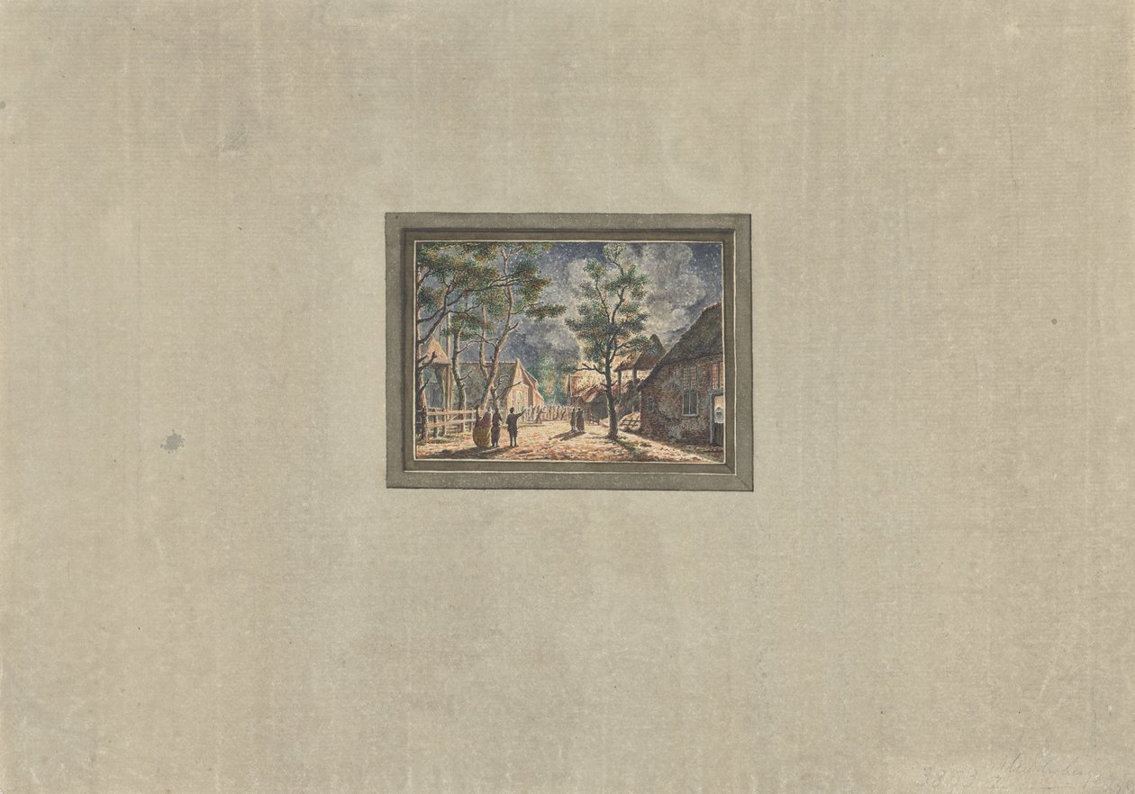 Požár v Muiderbergu, 1746 od Anonymous