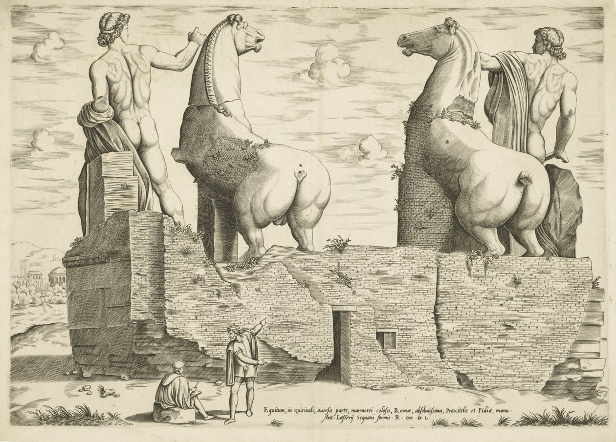 Dioskuren, van achteren gezien Mirror of Roman Magnificence (název série) od Anonymous