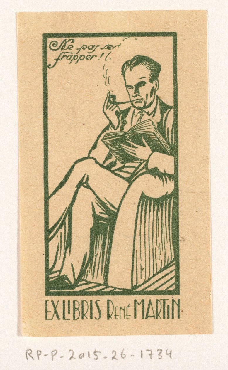 Ex libris van René Martin od Anonymous