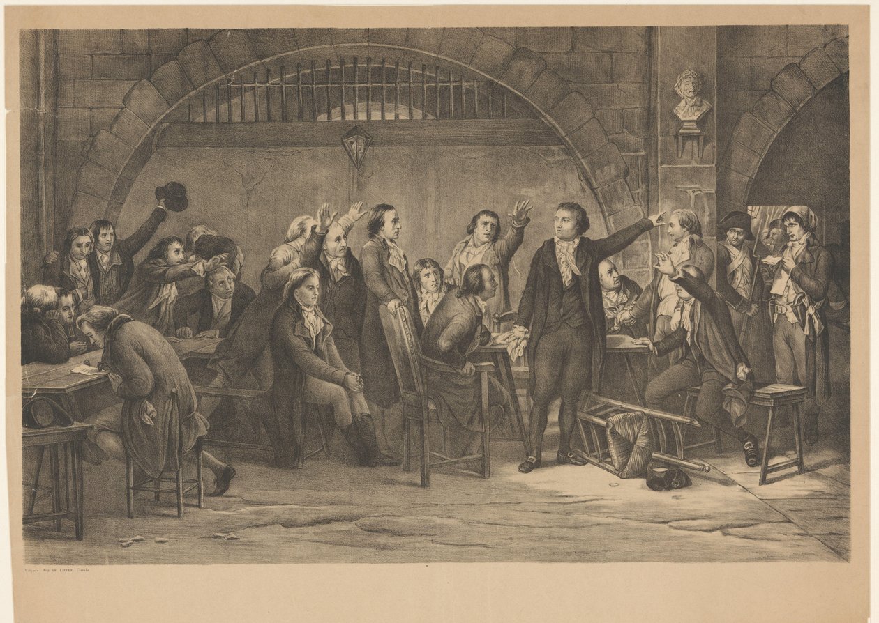Vězeň Girondinů 1793 (název na předmětu) od Anonymous