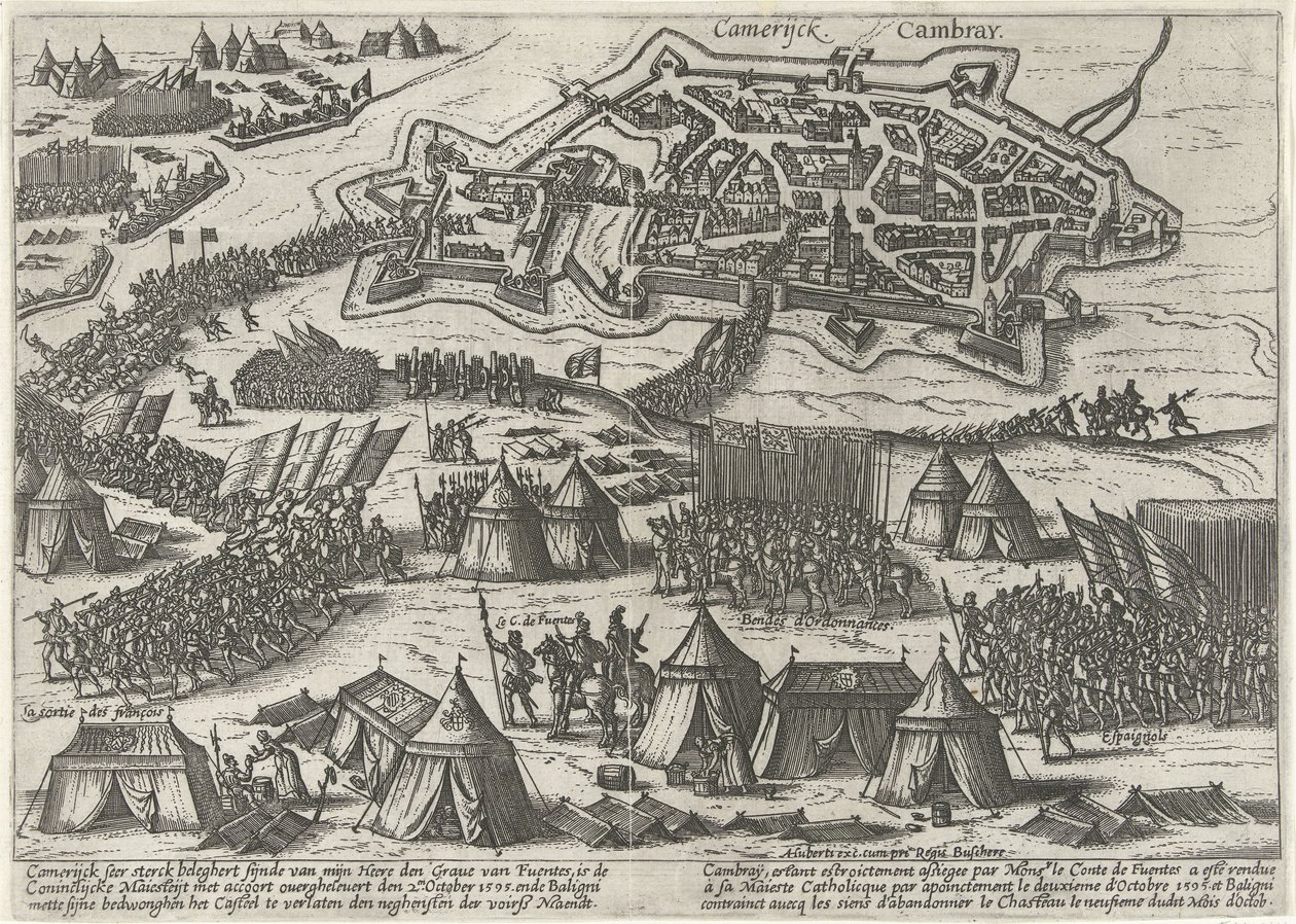 Cambrai obléhal a dobyl Fuentes, 1595 od Anonymous