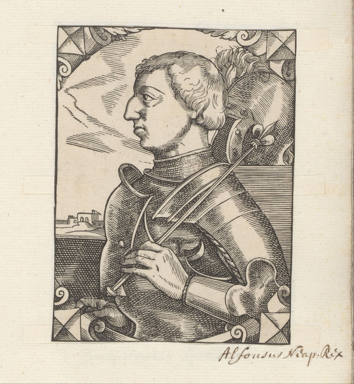 Portrét Alfonse V. Aragonského od Anonymous