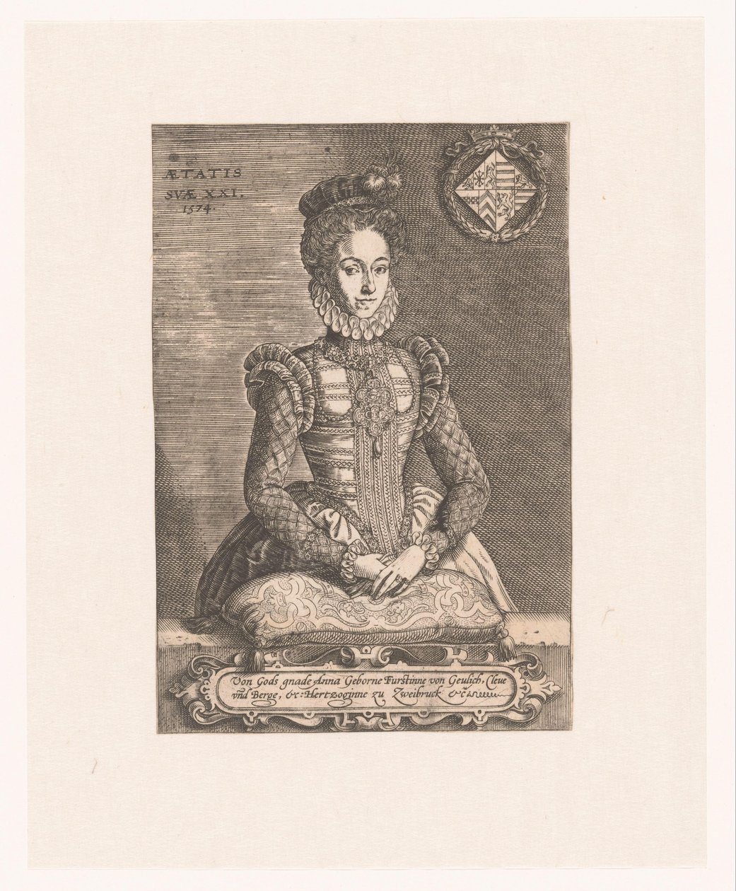 Portrét Anny z Cleves od Anonymous