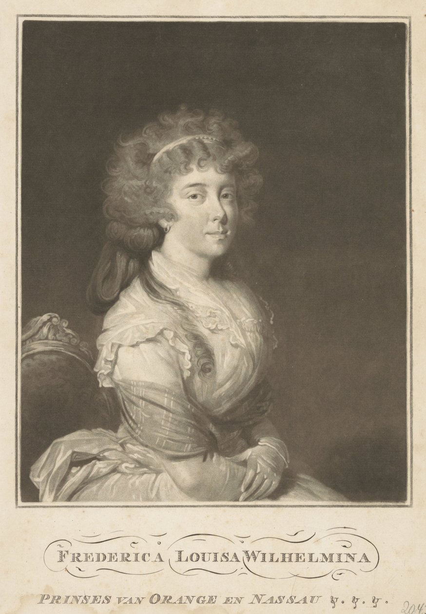 Portrét Louise, princezny z Orange-Nassau od Anonymous