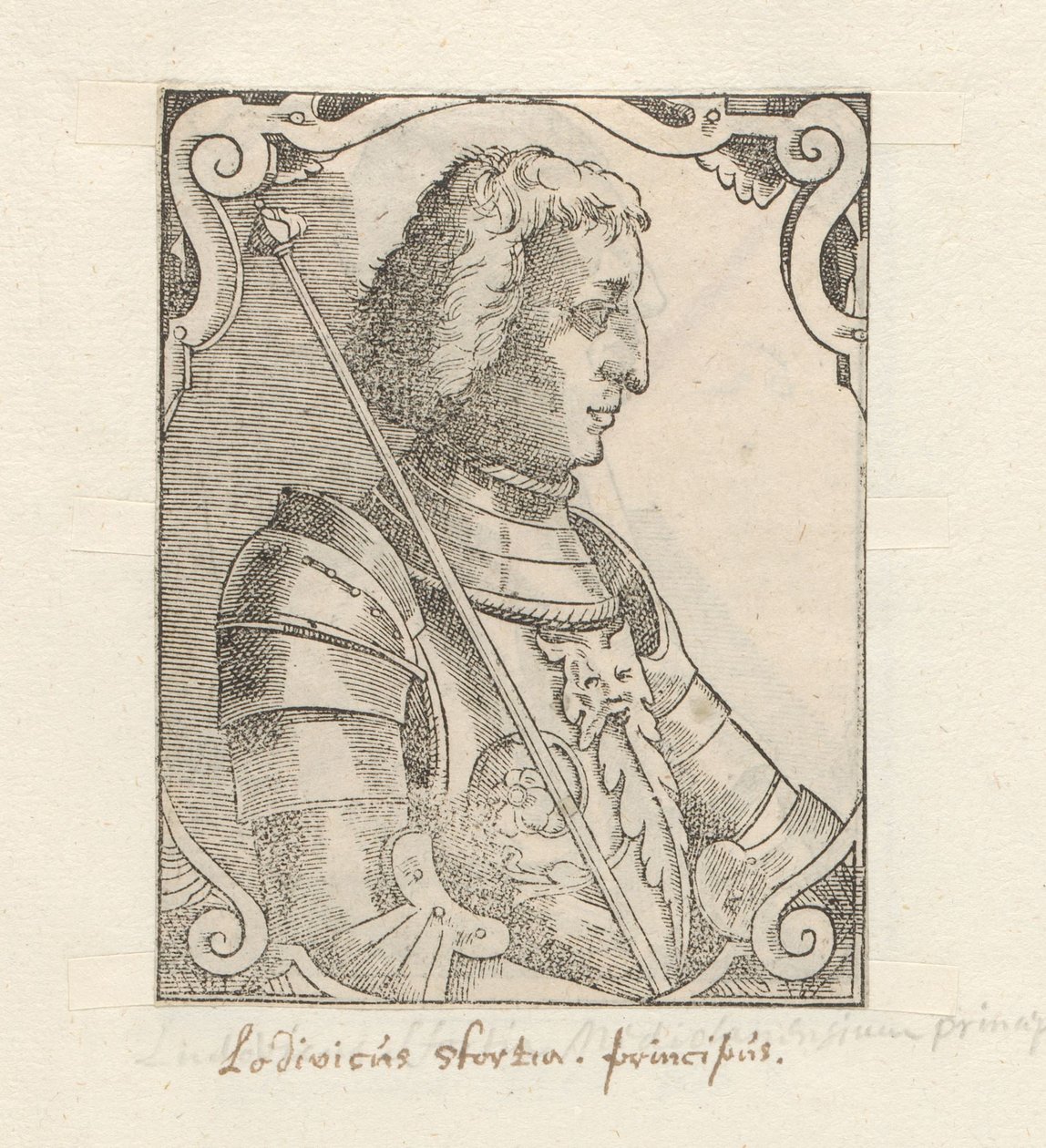 Portrét van Ludovico Sforza od Anonymous