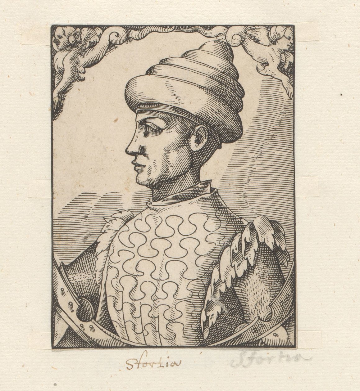 Portrét van Muzio Attendola Sforza od Anonymous