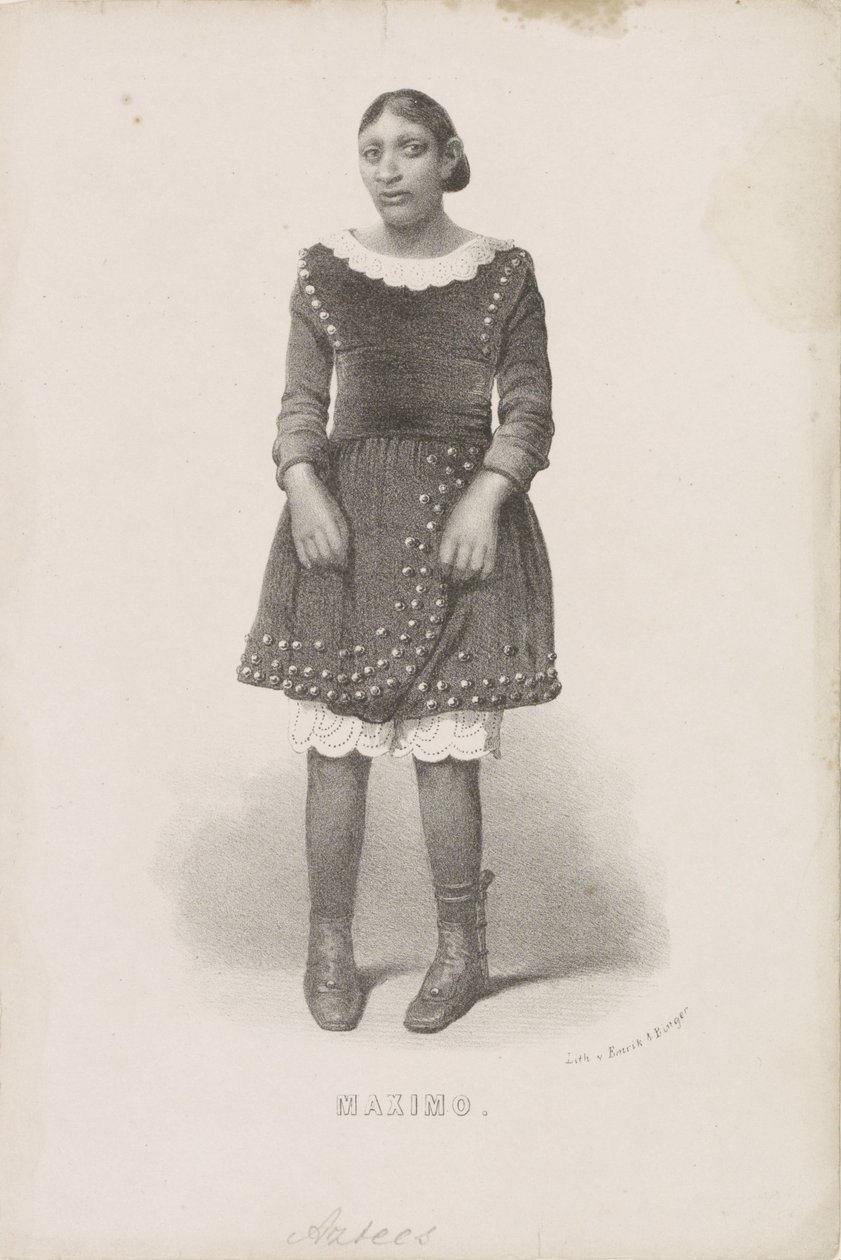 Portret van Máximo, 1857 Maximo (název na objektu) od Anonymous