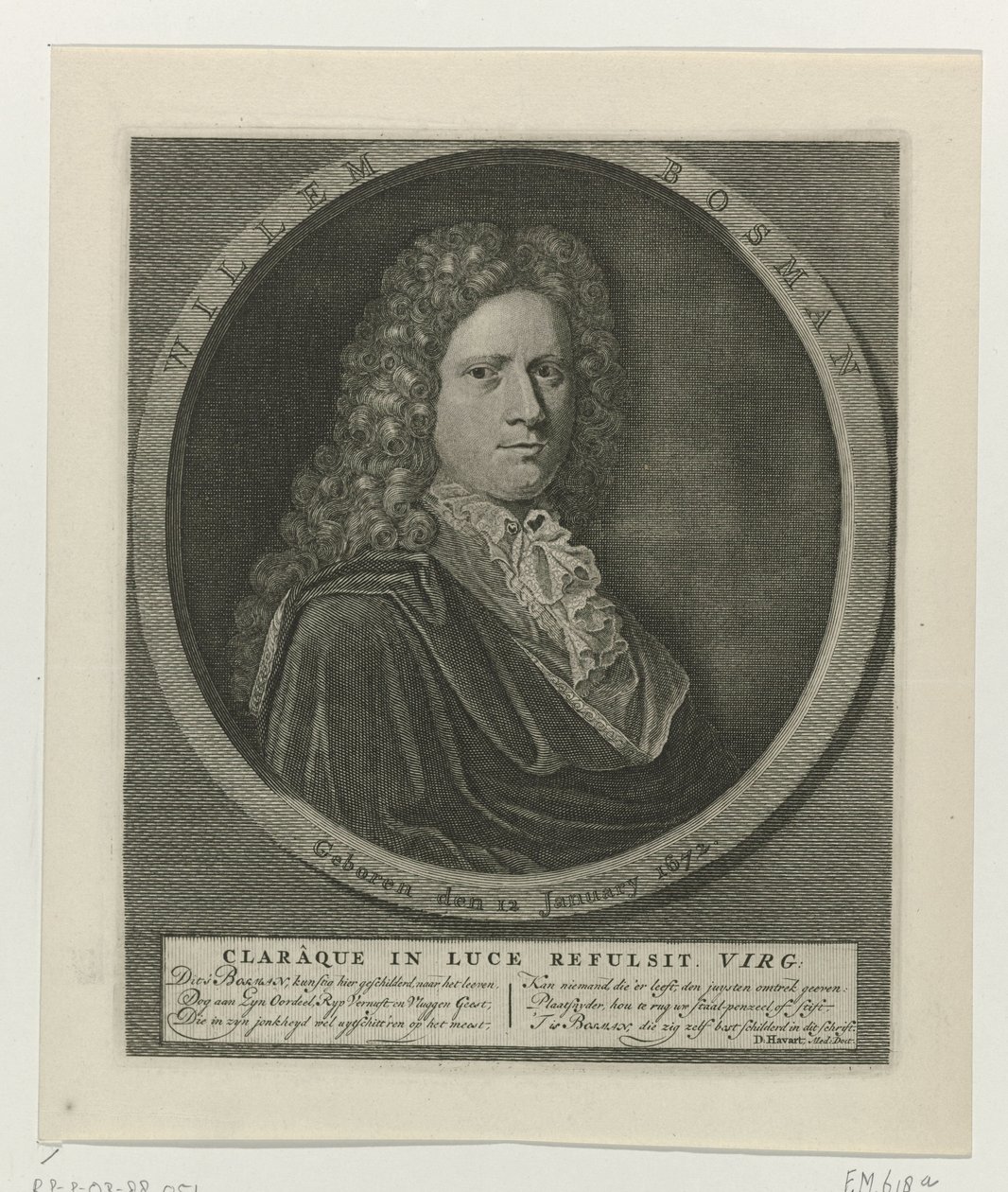 Portrét Willema Bosmana od Anonymous
