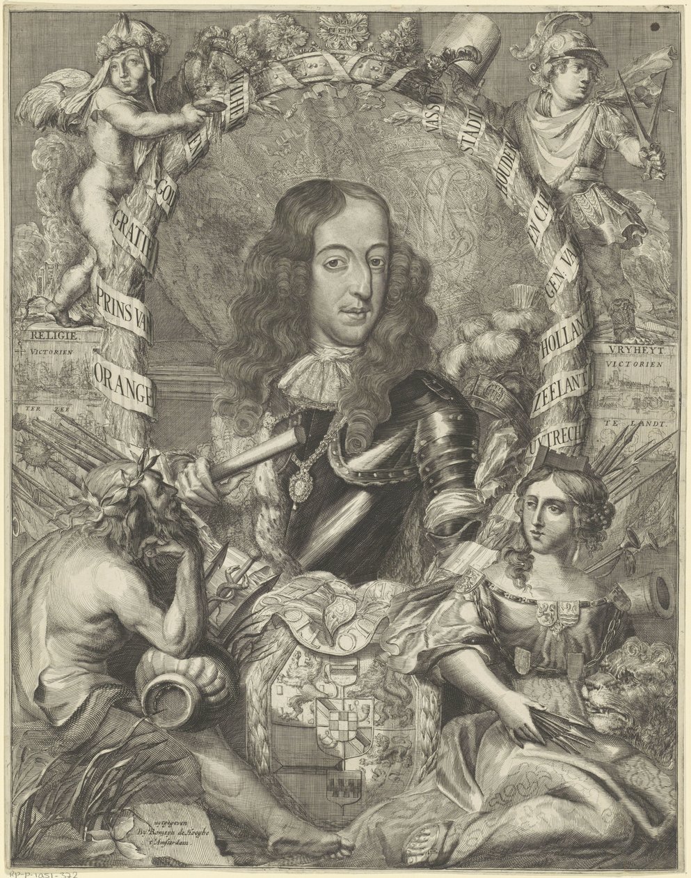 Portrét Viléma III., prince Oranžského od Anonymous