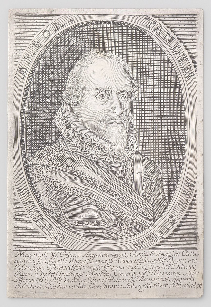Portrét prince Maurice z Nassau od Anonymous