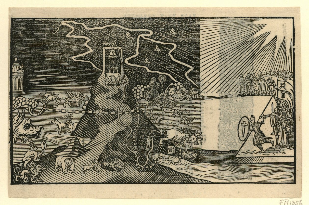 Cartoon on Jacobus Taurinus, 1615 od Anonymous