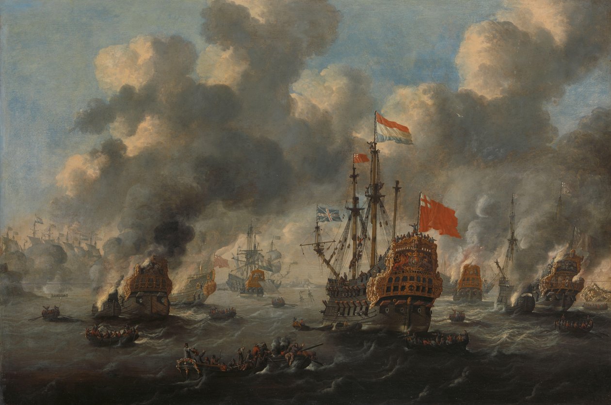 Nizozemský nájezd na Medway, 1667 od Anonymous