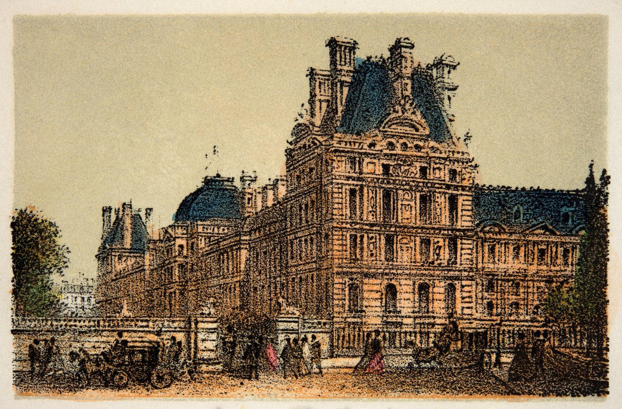 Paříž 1874: Les Tuileries, Soukromá sbírka od Anonymous Anonymous