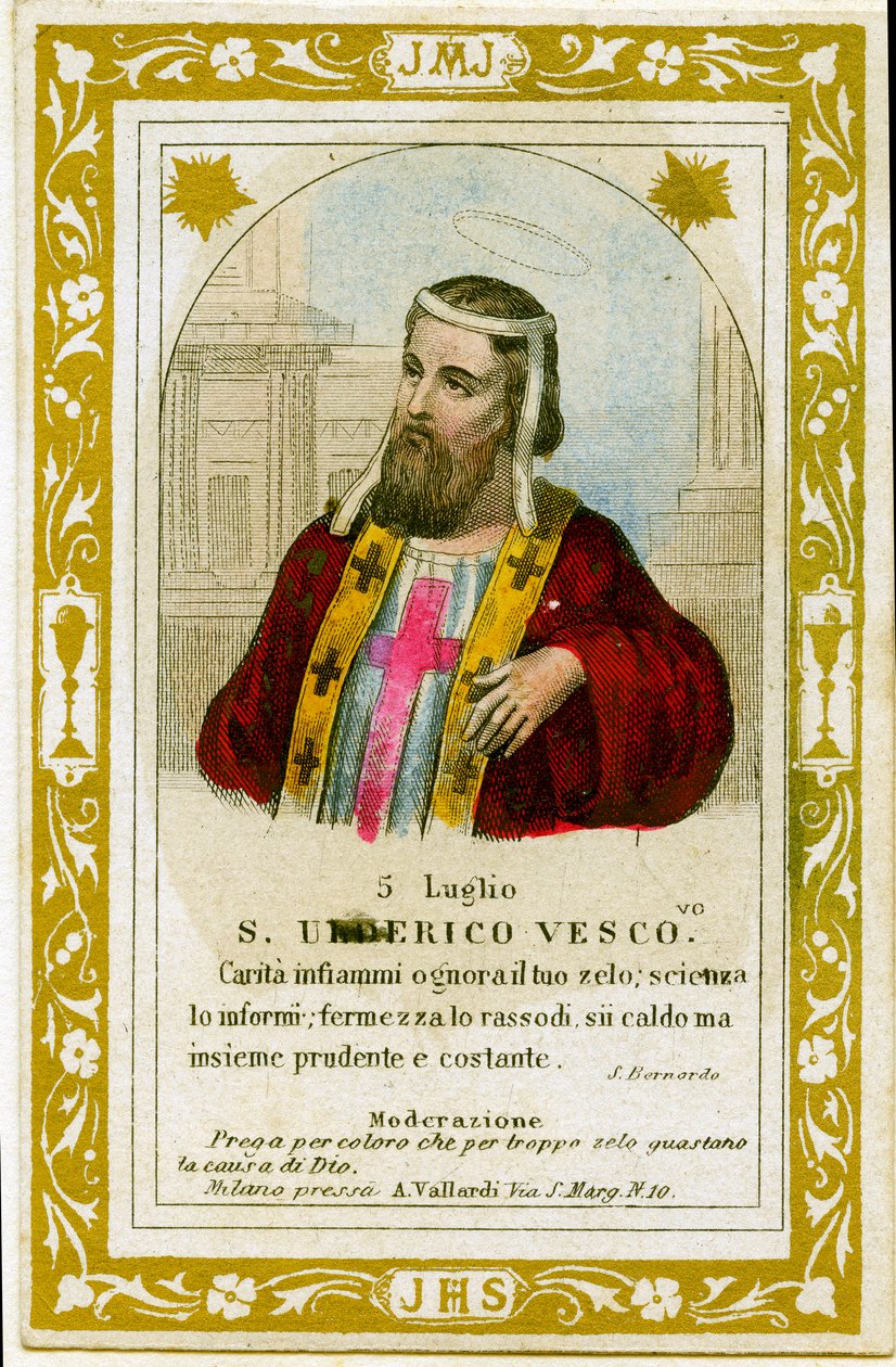 Saint Ulrich (rytina od Anonymous Anonymous