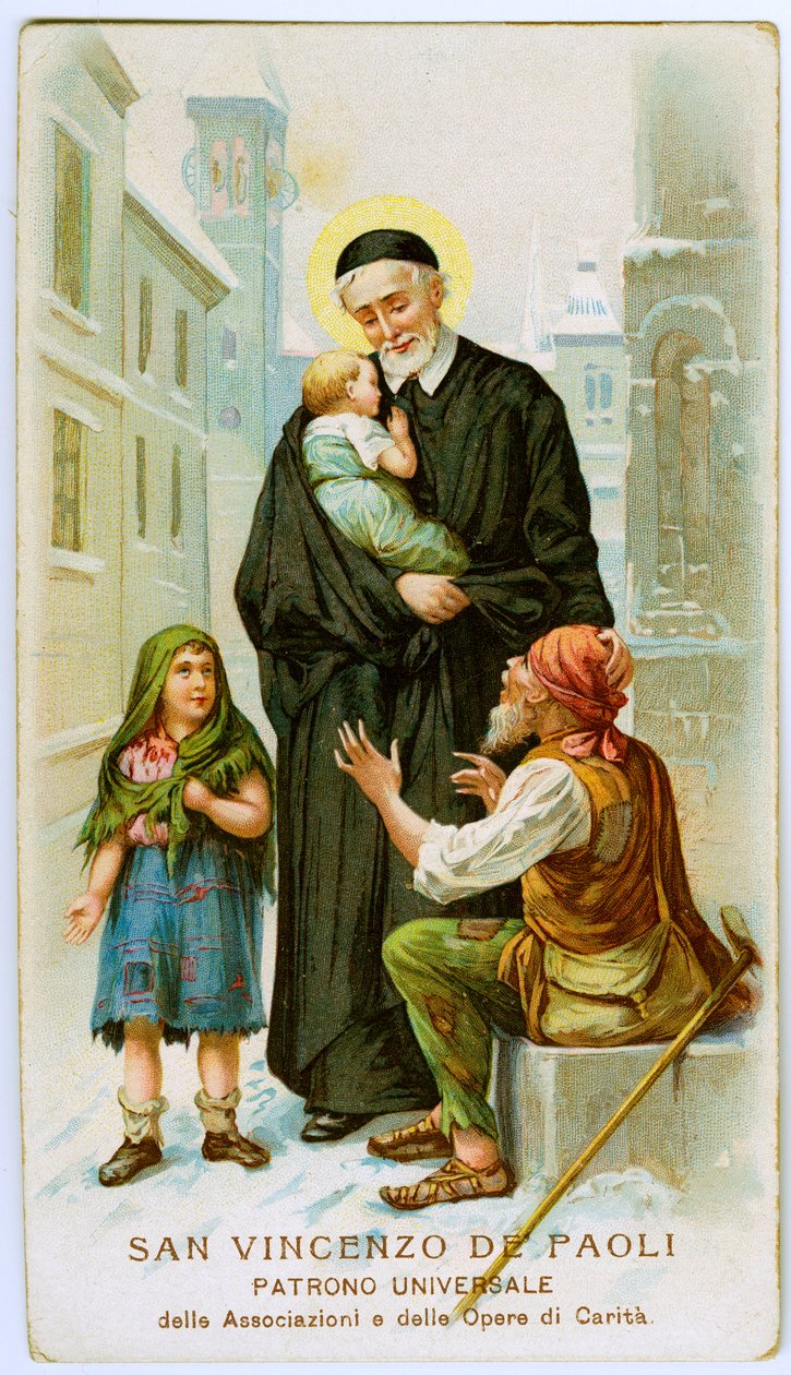 Saint Vincent de Paul (rytina od Anonymous Anonymous
