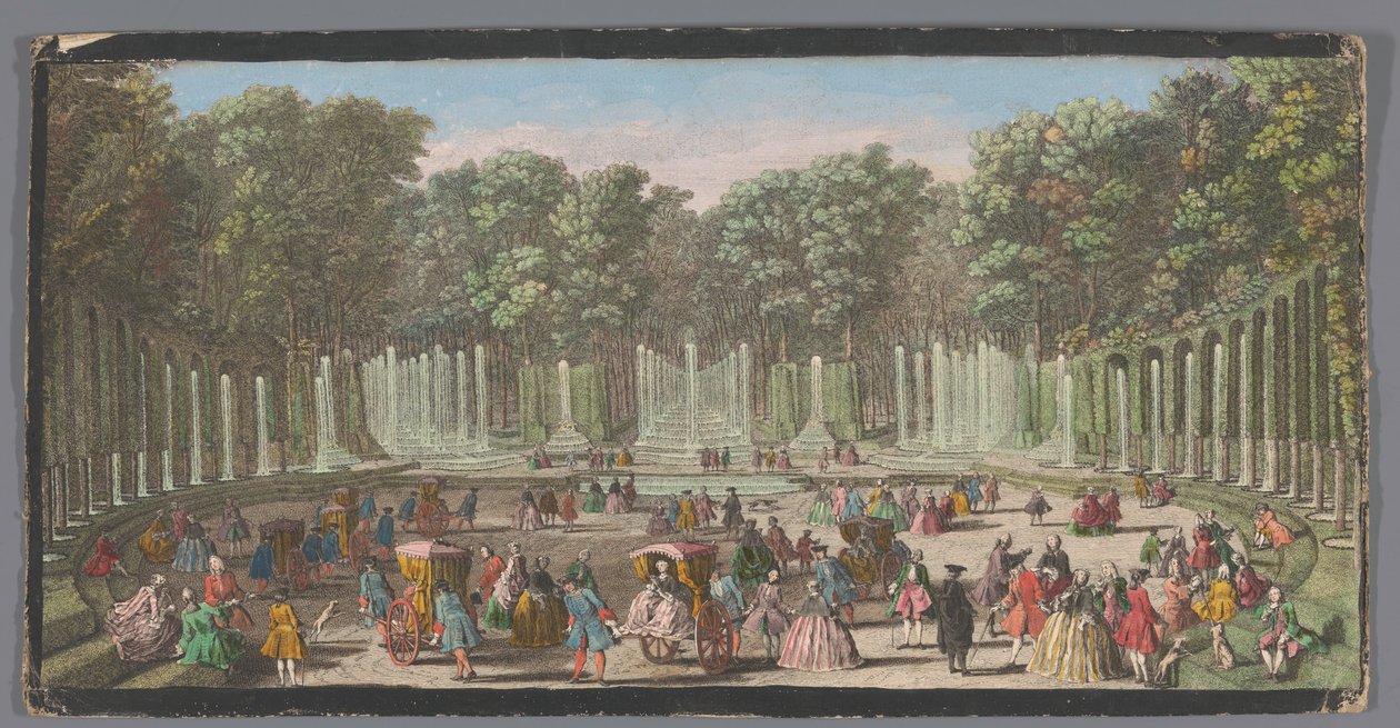 Pohled na Water Theatre Grove, Versailles od Anonymous Anonymous