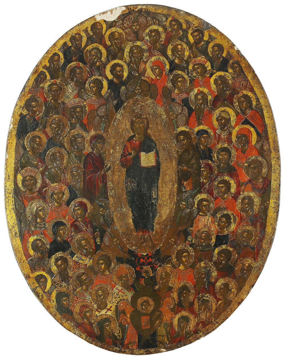Deesis, 17. století od Anonymous Russian icon painter