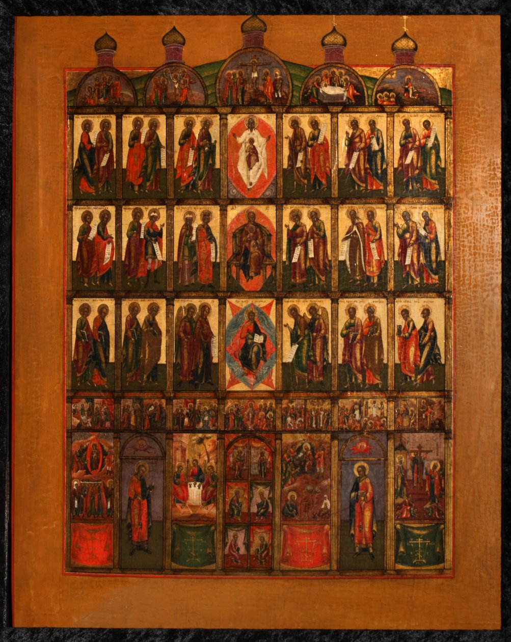 Ikonostas, počátek 19. století. od Anonymous Russian icon painter