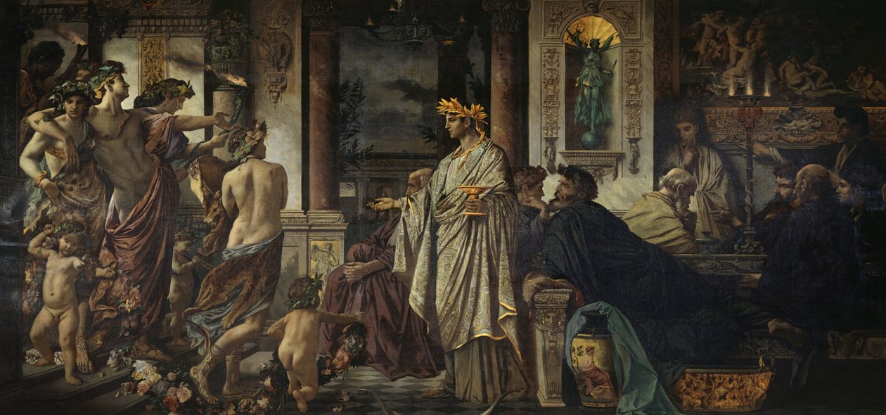 Svátek. After Plato (druhá verze) od Anselm Feuerbach
