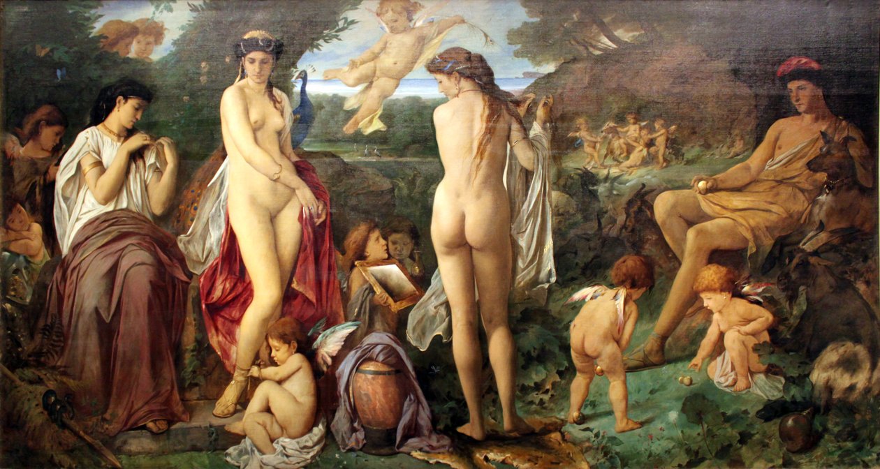 Pařížský soud od Anselm Feuerbach