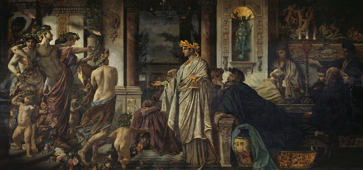 Druhá verze sympozia, cca 1871-1874 od Anselm Feuerbach