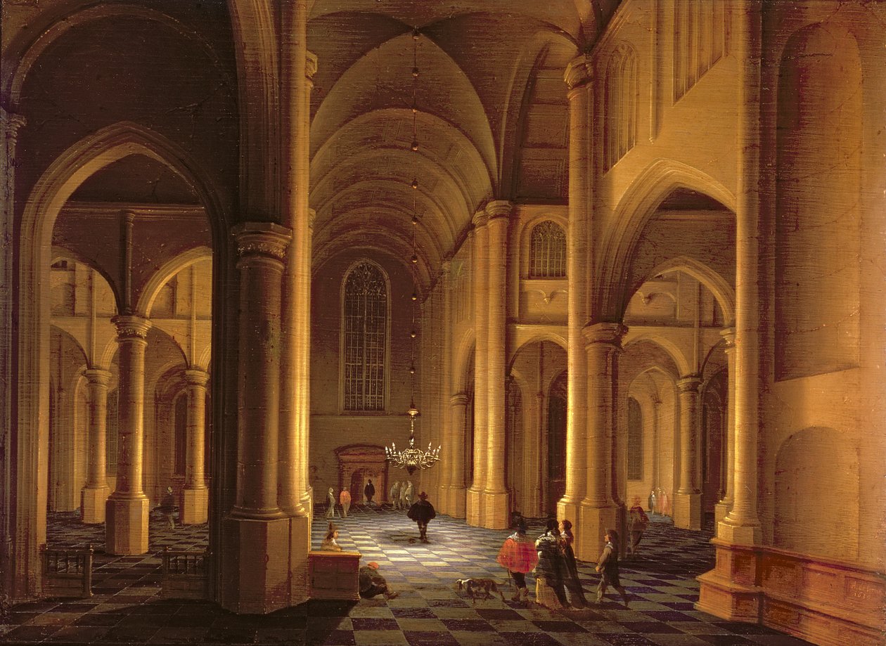 Interiér kostela od Anthonie Delorme