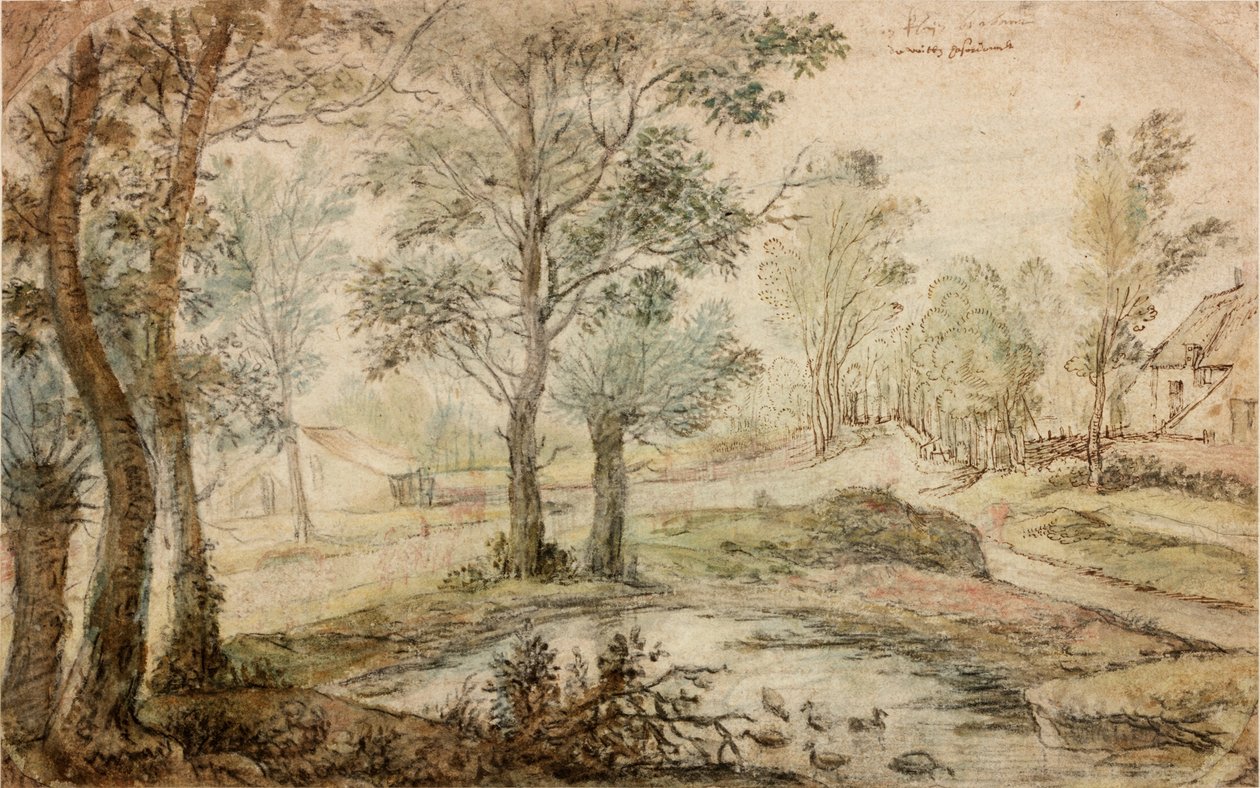 Krajina (inkoust) od Anthonie Waterloo