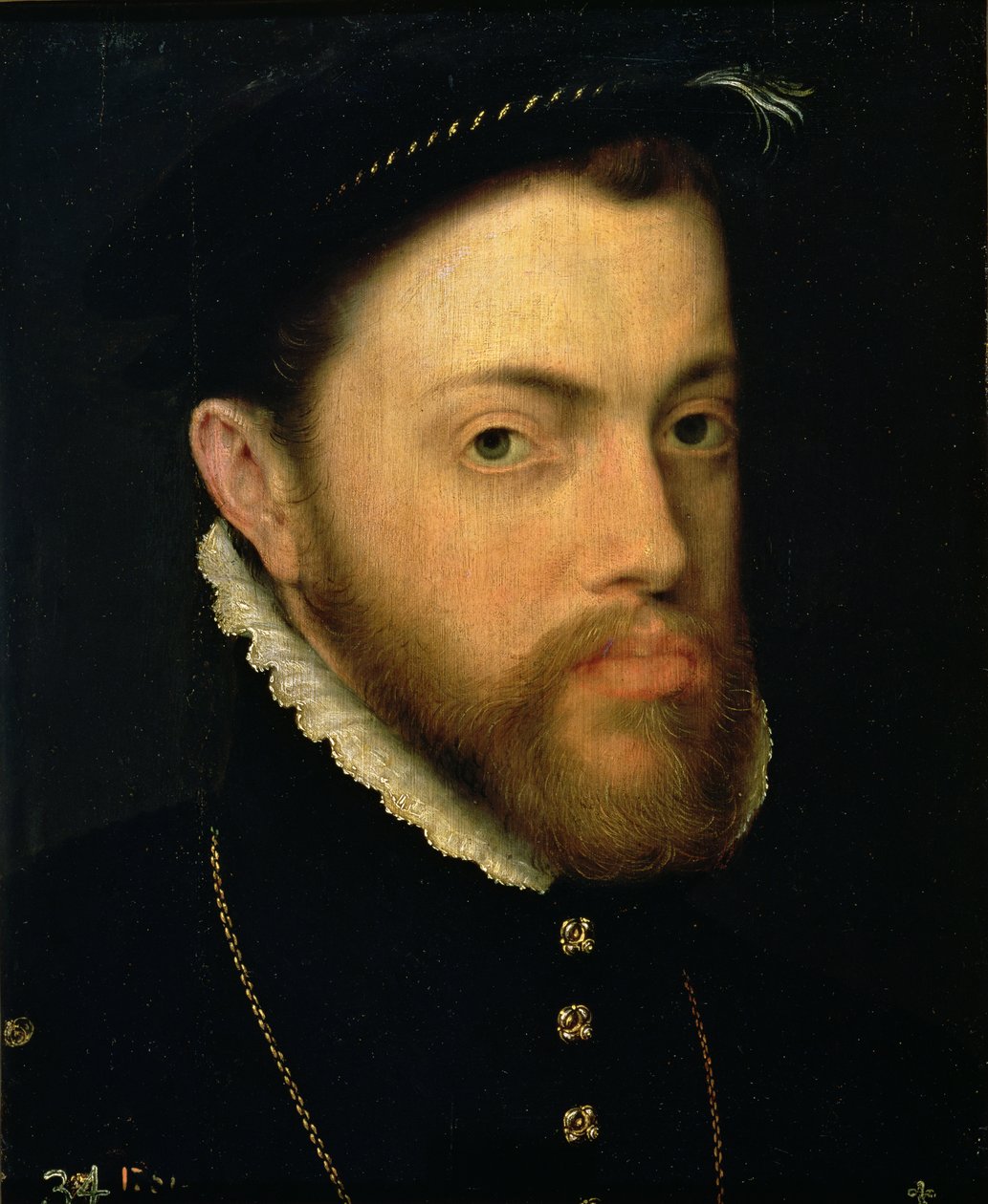 Portrét Filipa II. Španělského (1527-98) od Anthonis van Dashorst Mor