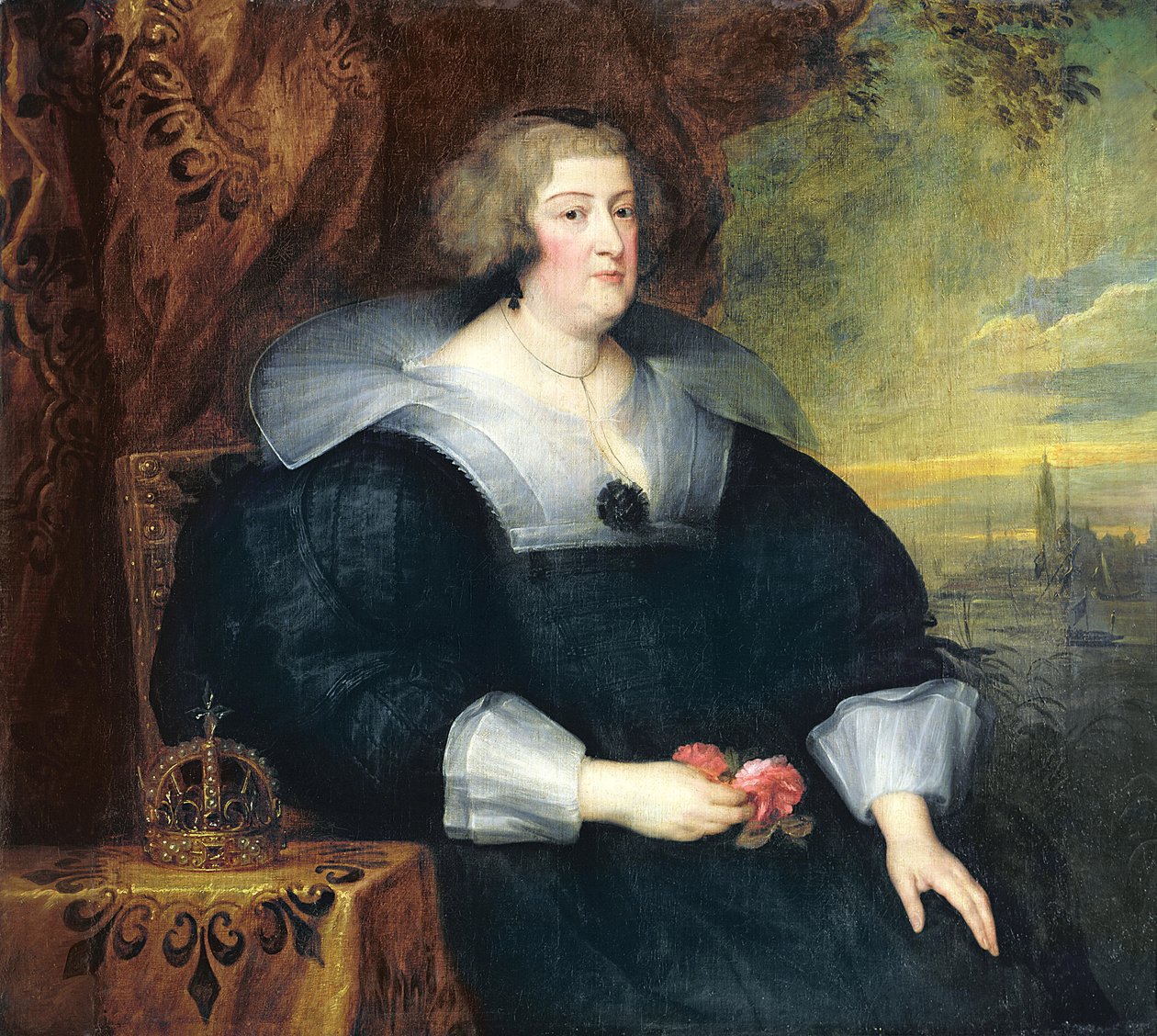 Marie Medicejská (1573-1642) 1631 od Anthony van Dyck