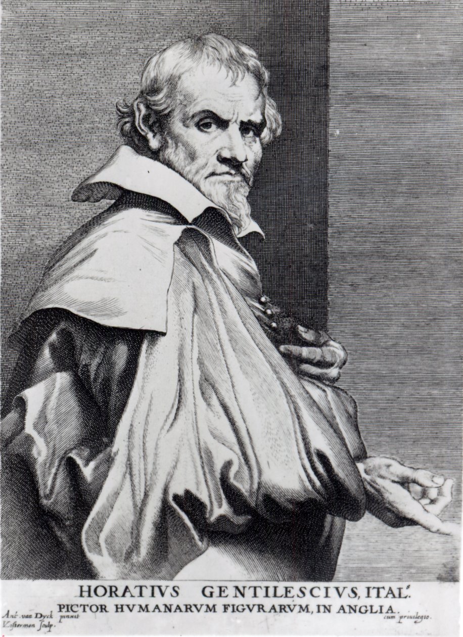 Orazio Gentileschi, z van Dyckovy "Ikonografie", vyryl Lucas Vorsterman od Anthony van Dyck