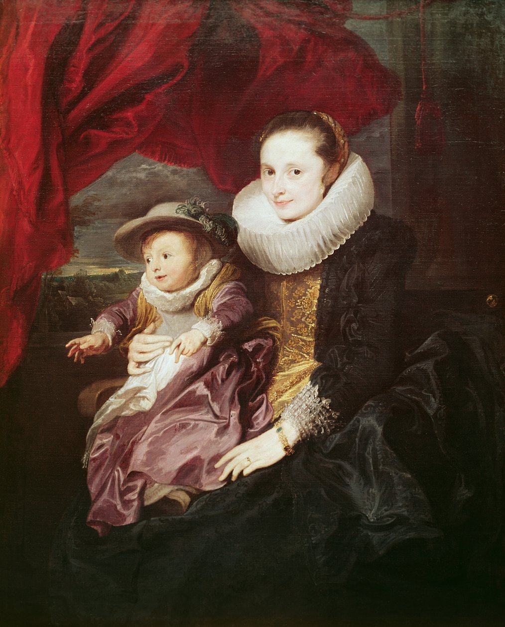 Portrét ženy a dítěte od Anthony van Dyck