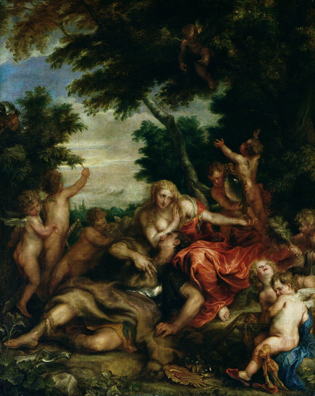 Rinaldo a Armida, od Anthony van Dyck