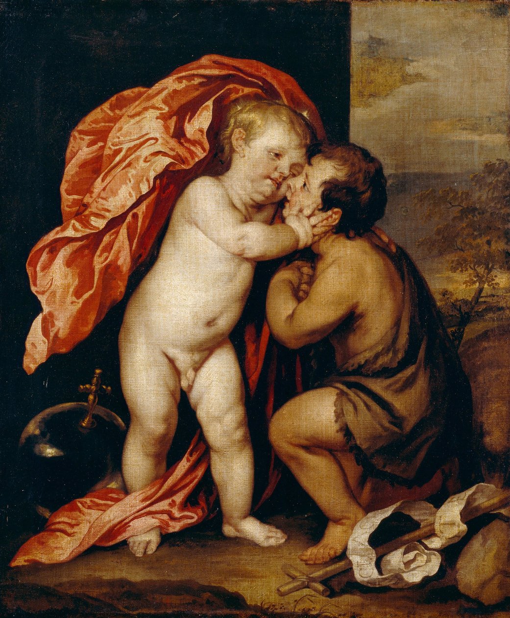 Dítě Kristus a svatý Jan Křtitel od Anthony van Dyck