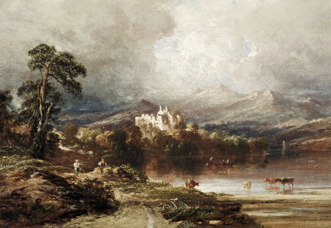 Hrad Dunstaffnage, Argyllshire, Skotsko od Anthony Vandyke Copley Fielding