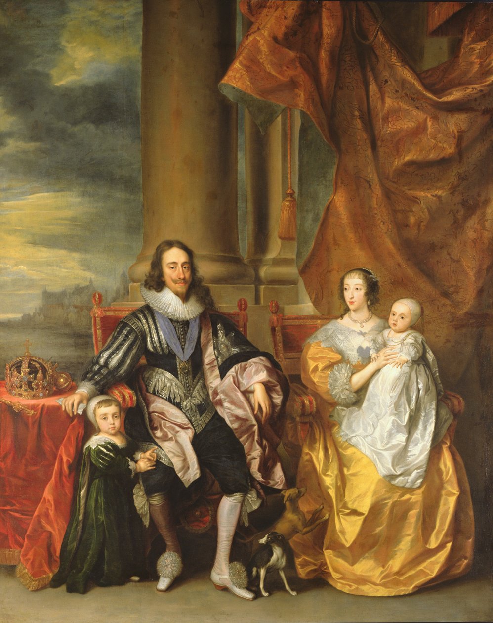 Král Karel I. (1600-49) a jeho rodina od Anthony van Dyck