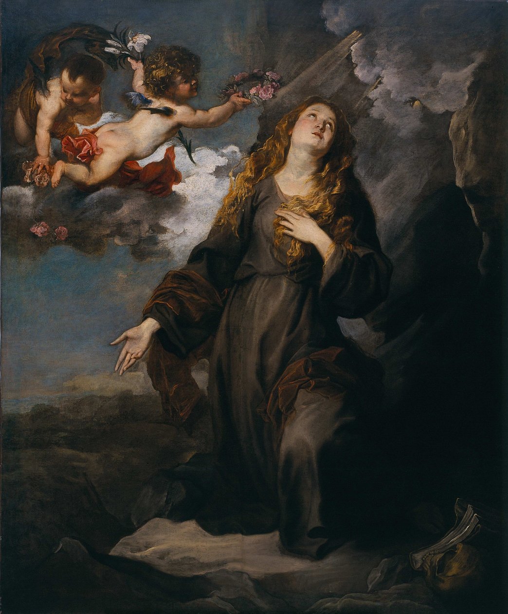Svatá Rosalie ve slávě od Anthony van Dyck