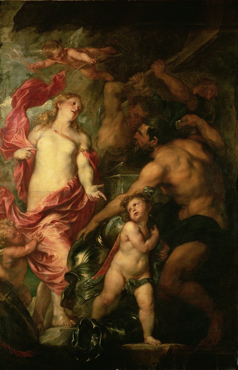 Venuše žádá Vulcana o Aeneovu zbroj od Anthony van Dyck
