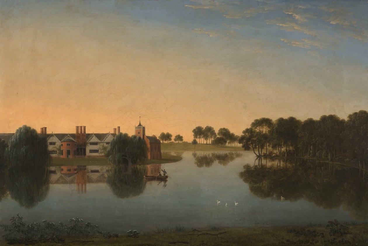 Tabley: The Old Hall over the Mere od Anthony Devis