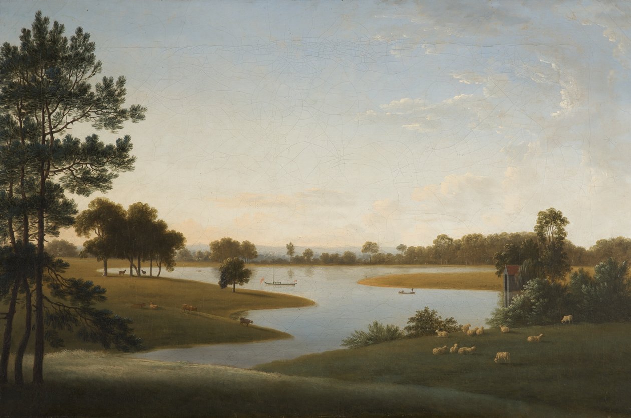 Tabley: The Park and Mere od Anthony Devis