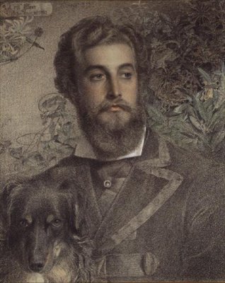 Portrét Cyrila Flowera od Anthony Frederick Augustus Sandys