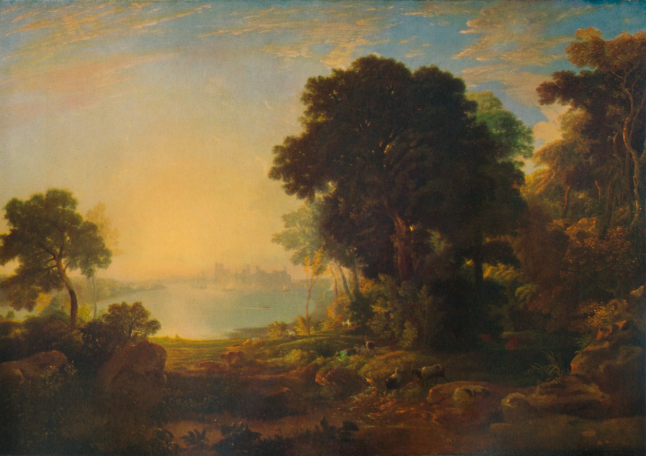 Zámek Carnarvon, c1815-1819, 1935 od Anthony Vandyke Copley Fielding