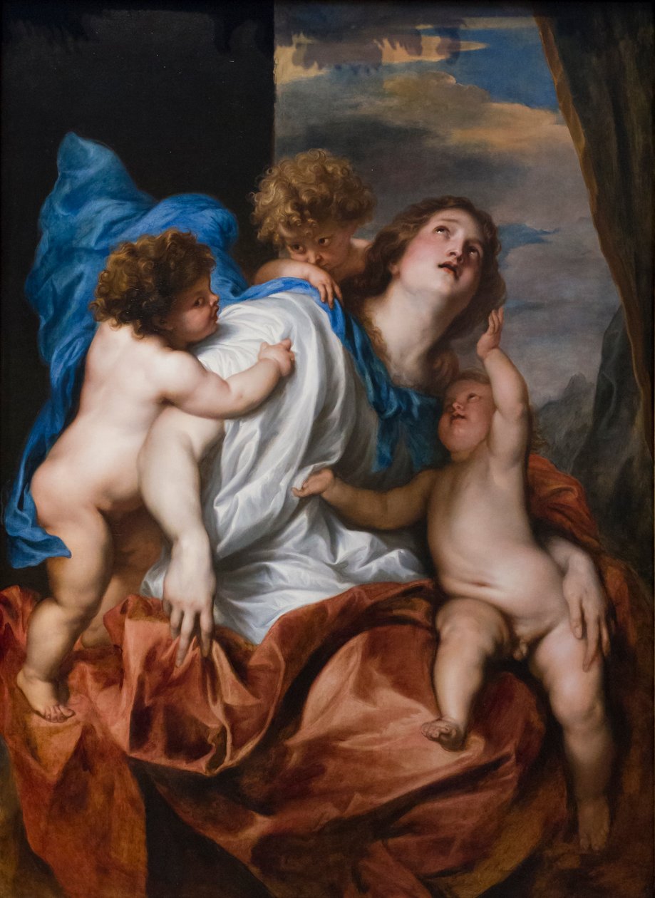 Charita, asi 1627-28 (olej na dubovém dřevě) od Anthony van Dyck